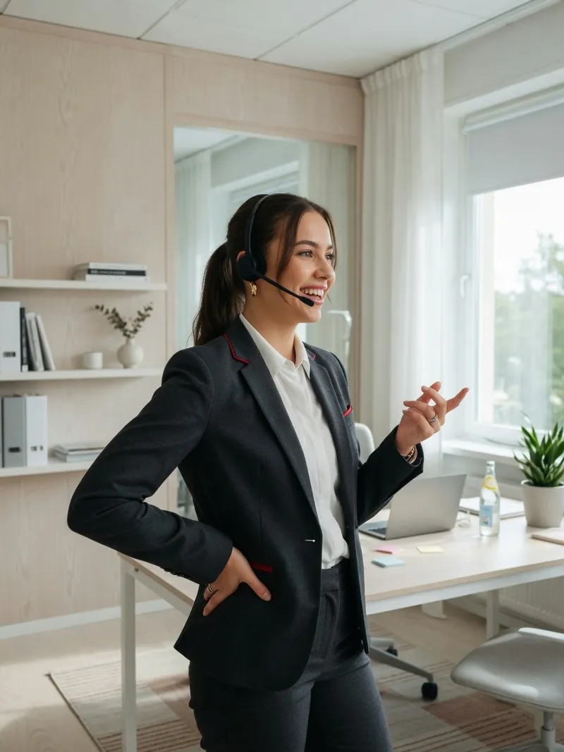 A-Sales appointment setter on a call