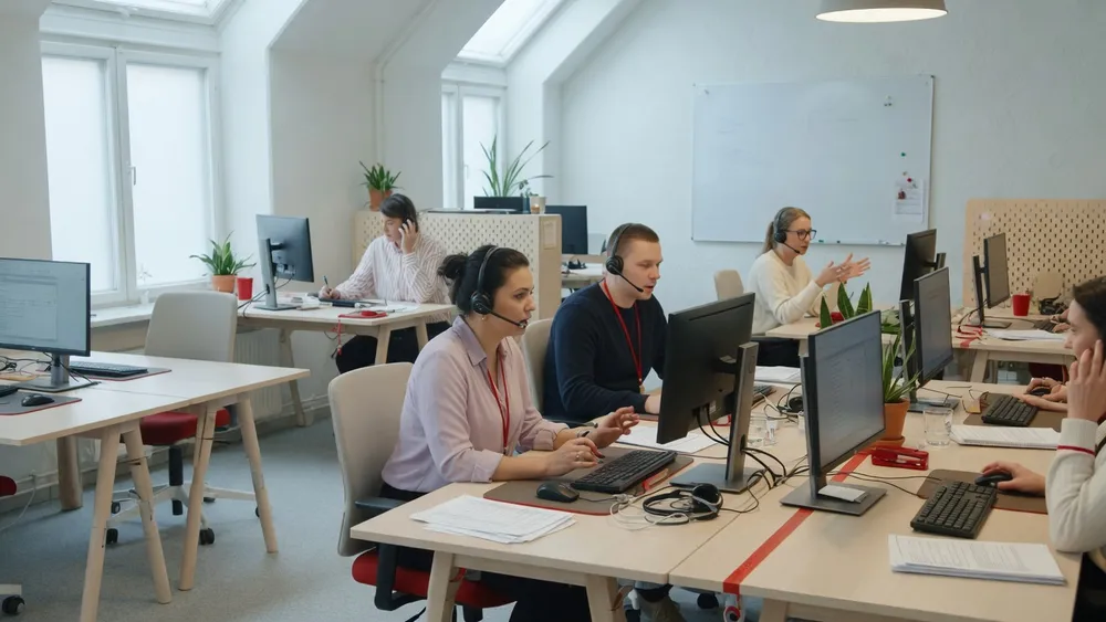 The A-Sales calling team at work